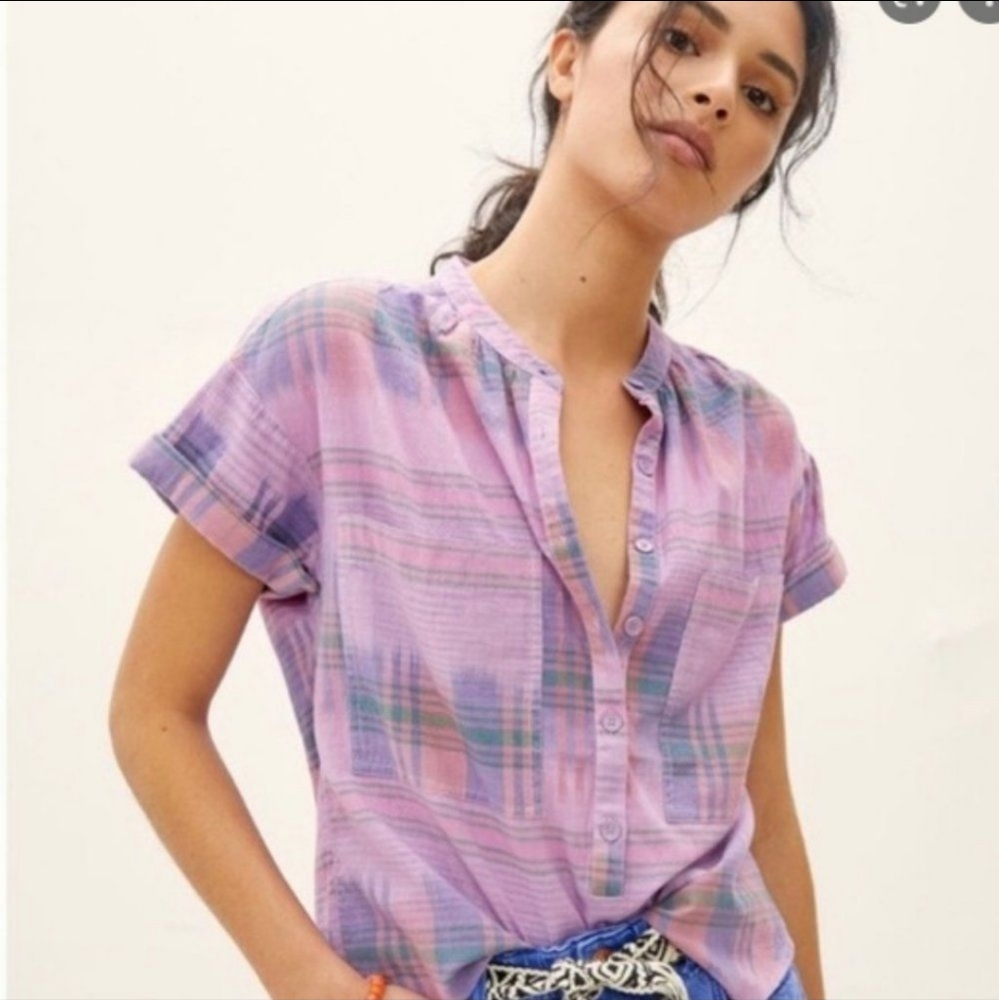 Anthropologie Pilcro Purple Shirt XS
